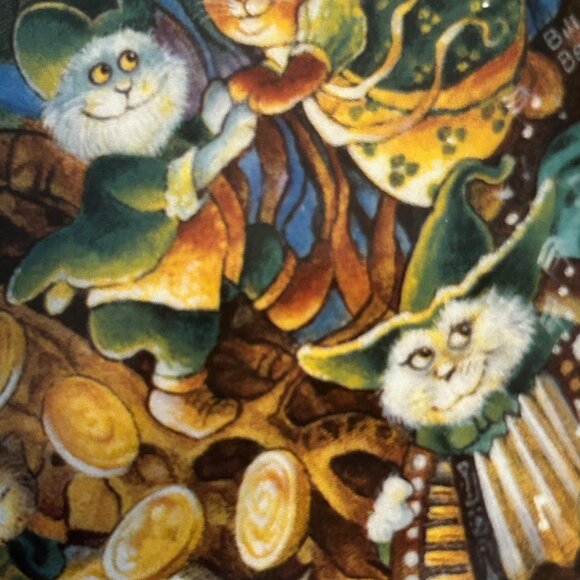 Franklin Mint "St. Catrick's Day" March Collector Plate in the Bill Bell Cat Set - Picture 6 of 9